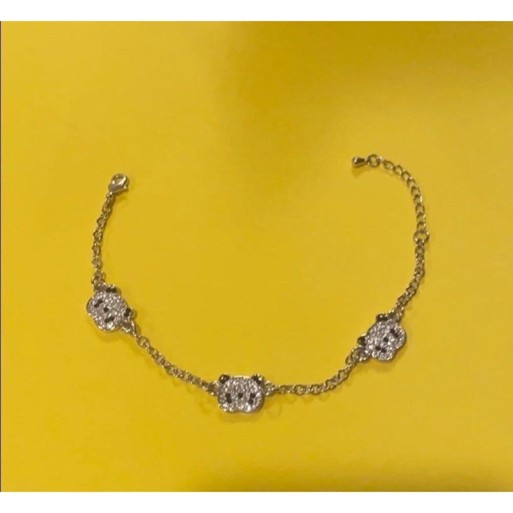 Panda silver bracelet
